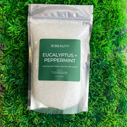 Bain moussant à l'eucalyptus et à la menthe poivrée et au magnésium