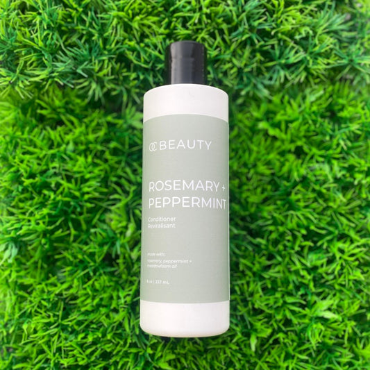 AprÚs-shampoing au romarin et à la menthe poivrée