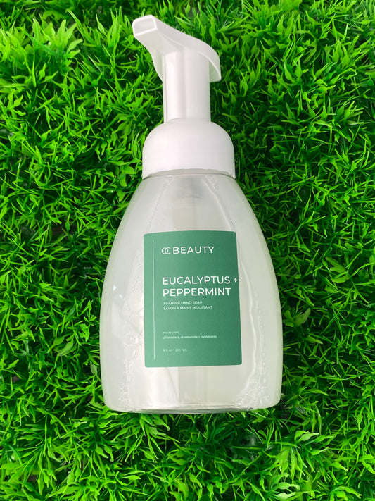 Savon liquide moussant à l'eucalyptus et à la menthe poivrée