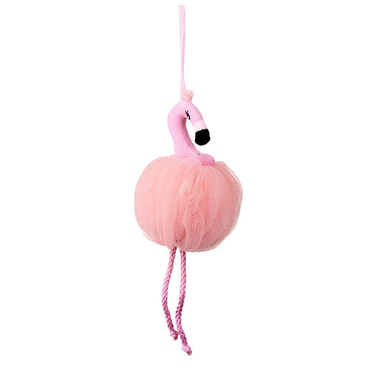Pouf de bain et de douche Flamingo