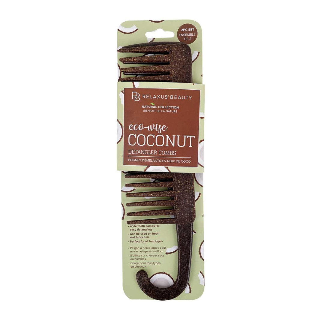 Coconut Detangling Comb Duo