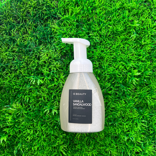 Savon moussant pour les mains Ă  la vanille et au bois de santal