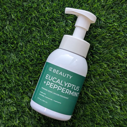 Savon liquide moussant à l'eucalyptus et à la menthe poivrée