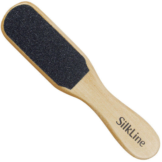 SILKLINE™ Two-Sided Foot File with Oak Wood Handle - Mini